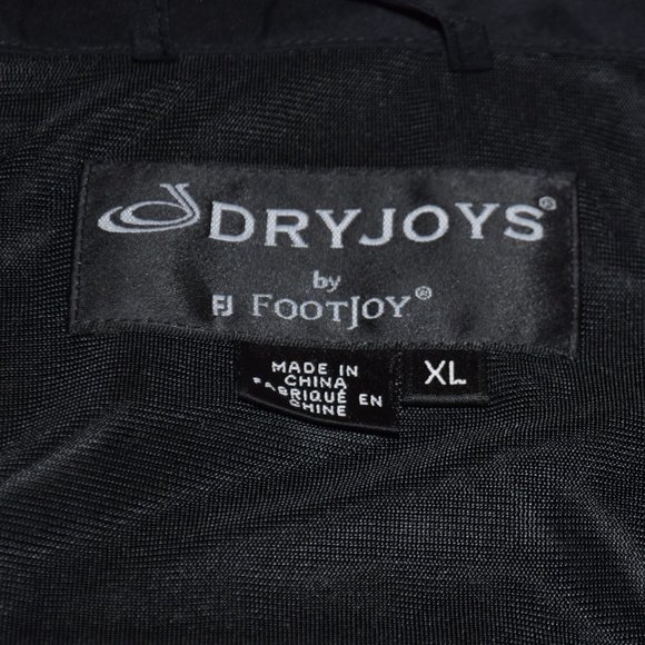 Dryjoys by FootJoy Black Rain Jacket size XL - Picture 6 of 7